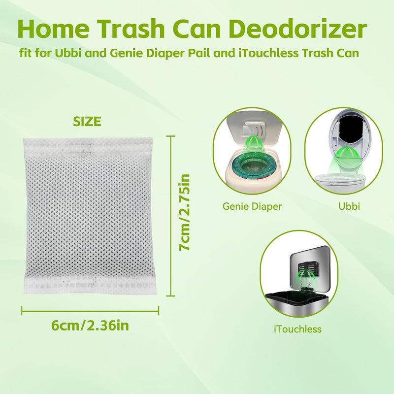 Gresource 12 Pack Diaper Pail Carbon Refill Filters–Premium Charcoal Odor Absorbers Deodorizer for Playtex Diaper Genie Complete and Expressions Pail –Ultimate Odor Control for Baby Nursery & More - Image 5